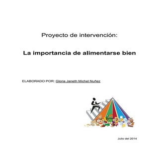 La importancia de alimentarse bien