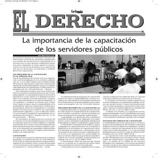 LA CAPACITACIÓN DE LOS SERVIDORES P...