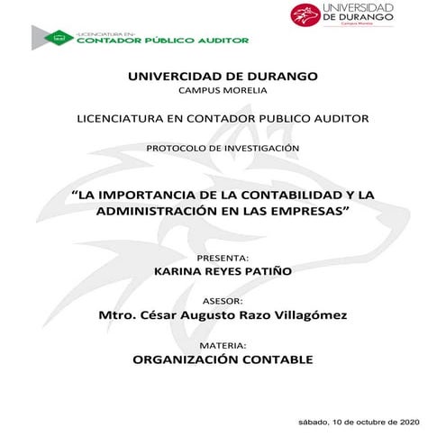 “La importancia de la contabilidad y la administración en las empresas”