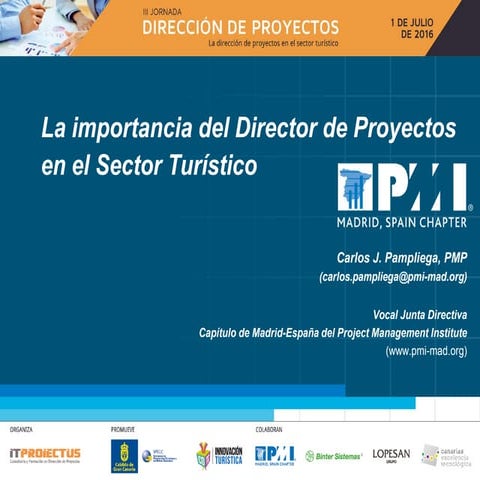 La importancia del director de proyectos en el sector turístico   pmi canaria...