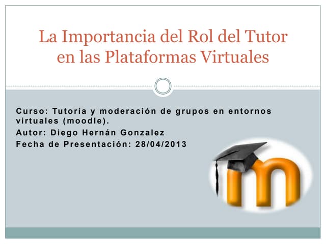 La importancia del rol del tutor vi...