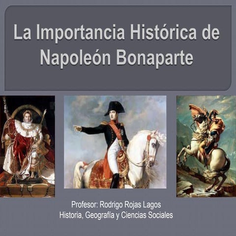 La importancia histórica de napoleón bonaparte