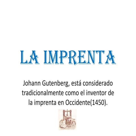 La imprenta