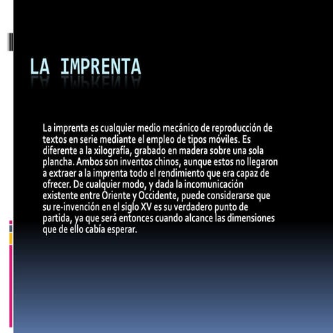La imprenta