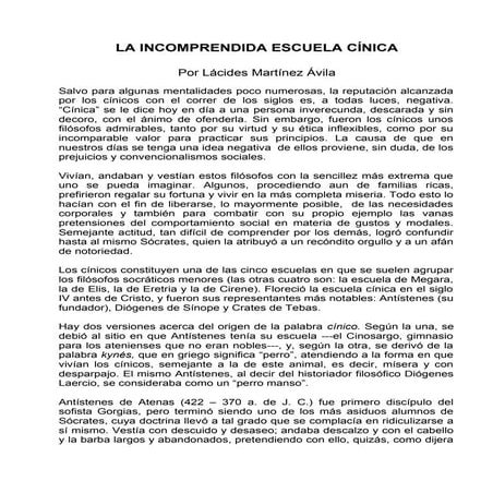 Escuela cinica | PPT