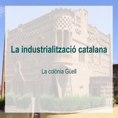 La industrialitzacio catalana
