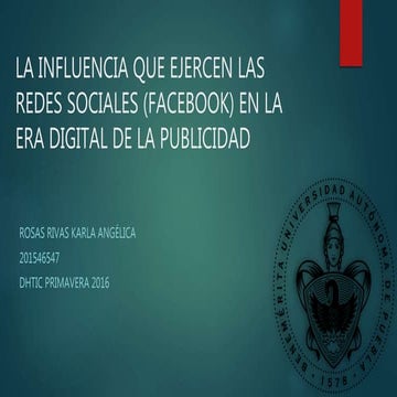 La influencia que ejercen las redes sociales 