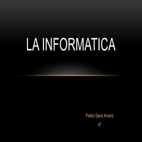 Introducción a la tecnología informática | PPTX