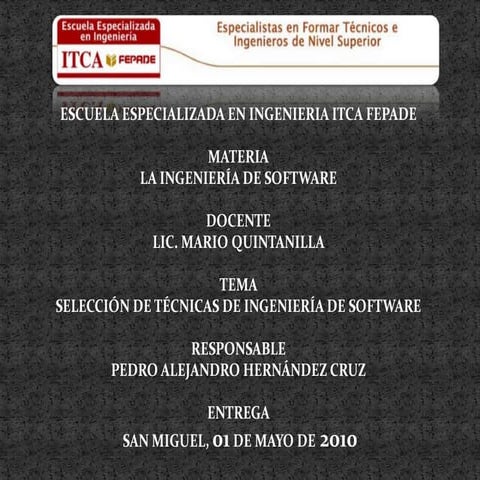 La ingeniería de software