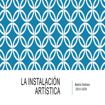 La instalación artística