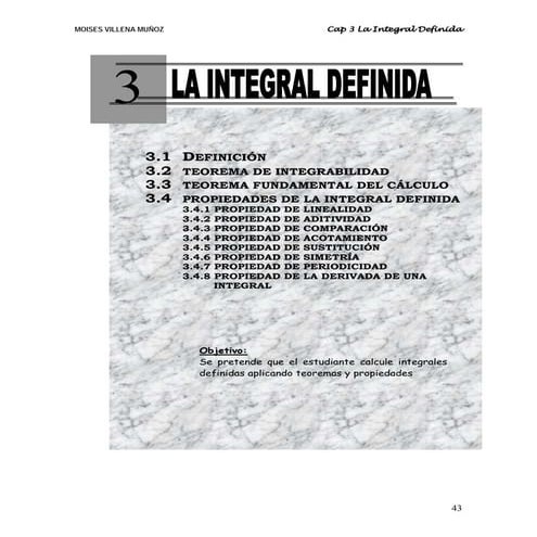 La Integral Definida