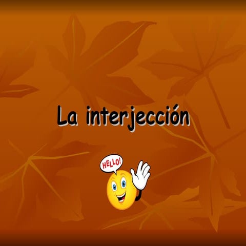 La interjección