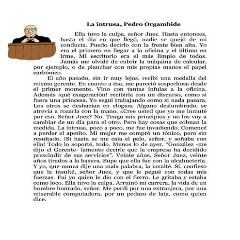 La intrusa, Pedro Orgambide | PDF