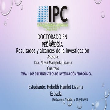 La investigación pedagógica en méxico