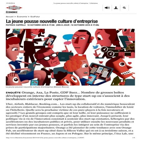 La jeune pousse nouvelle culture d’entreprise - Libération