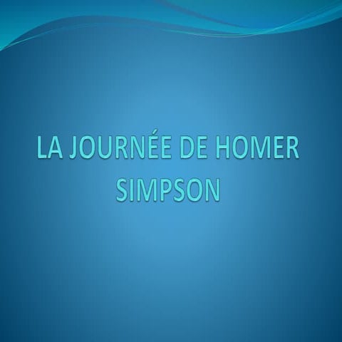 La journée de homer simpson