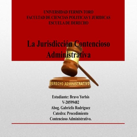 La jurisdiccion contencioso administrativa