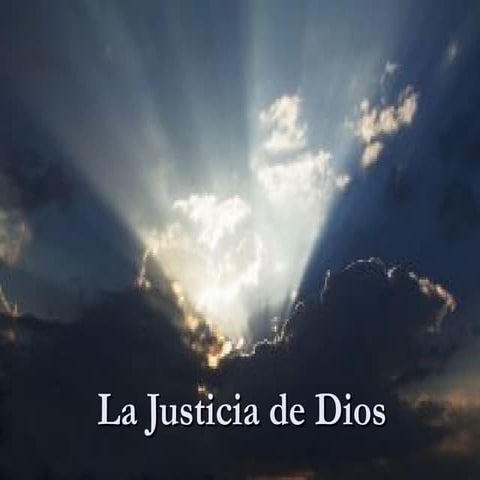La justicia de dios | PPT
