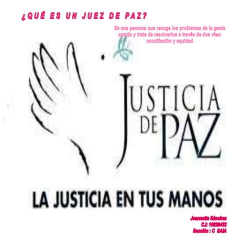 La justicia de paz