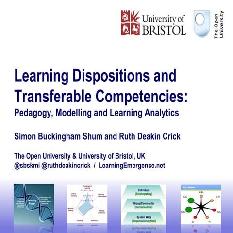 Learning Dispositions and Transferable Competences: pedagogy, modelling and l...