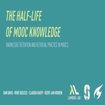 The Half Life of MOOC Knowledge