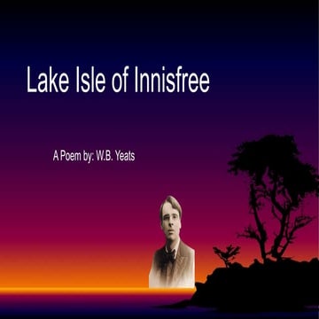 Lake Isle of Innisfree, a poem of Class IX CBSE