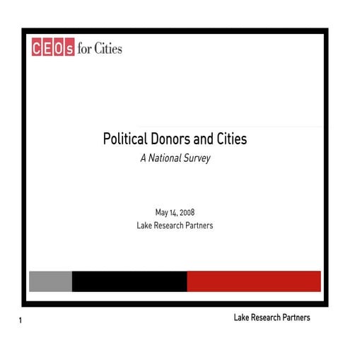Donors and Cities - Celinda Lake