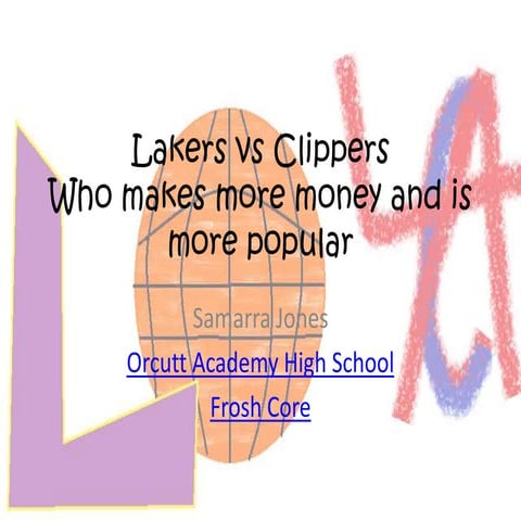 Lakers Vs Clippers PPT