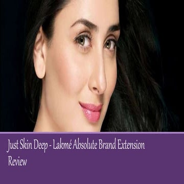 Lakme Absolute Brand Extension Analysis