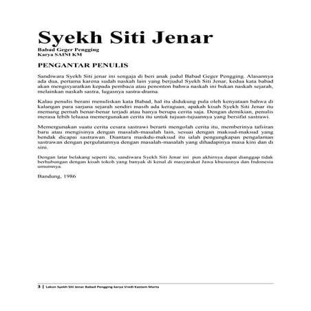 Naskah: SyekhSiti Jenar | RTF
