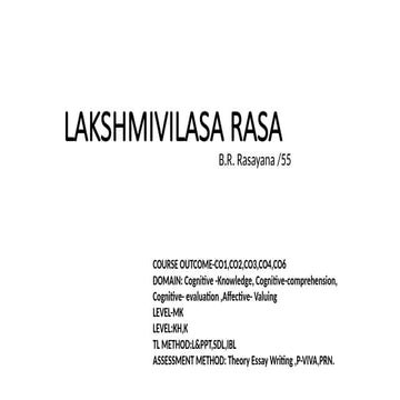 Lakshmivilasa Rasa.pptx as per ncism ayu