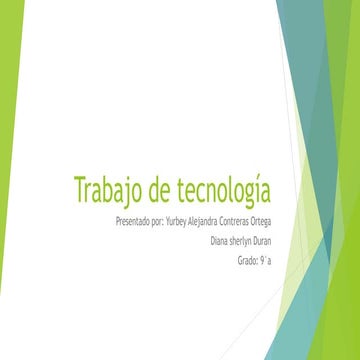 trabajo de tecnologia