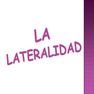 La lateralidad