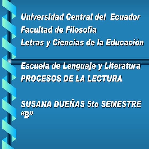 La lectura por Susana Dueñas