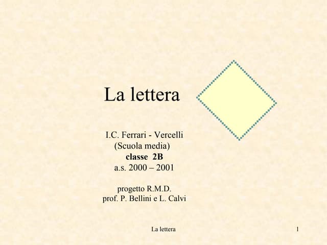 Esempio lettera spagnolo terza media