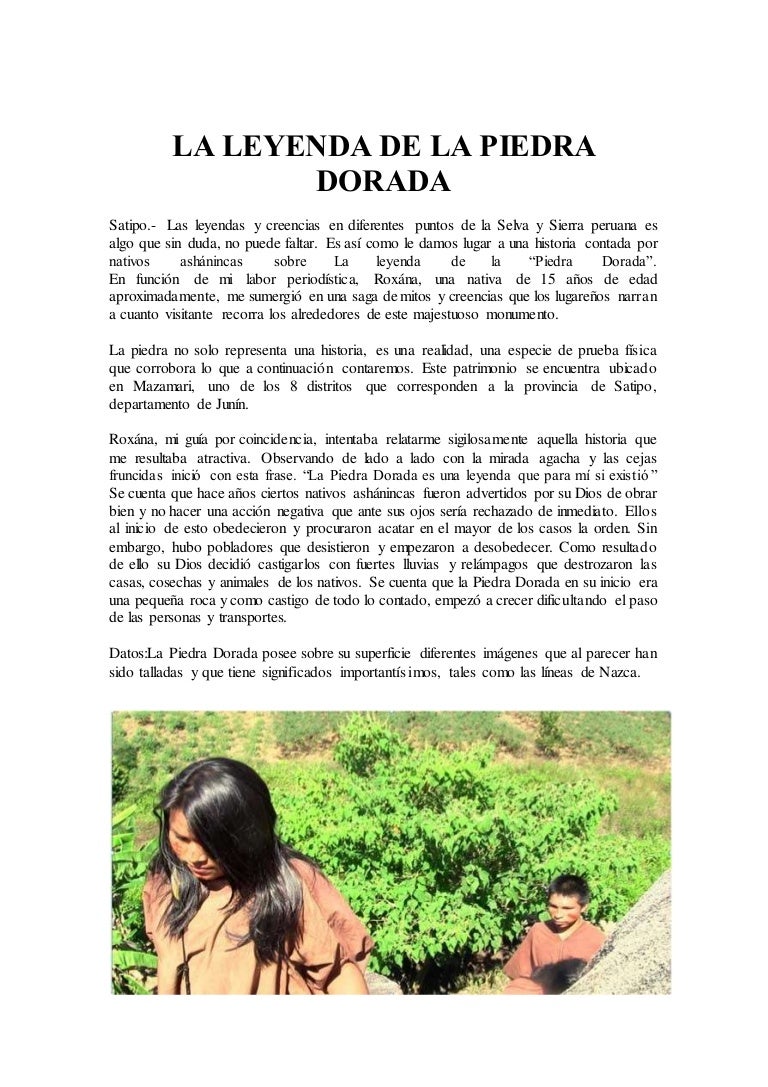 La Leyenda De La Piedra Dorada