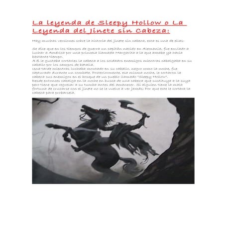 Jinete Sin Cabeza En Blanco Y Negro
