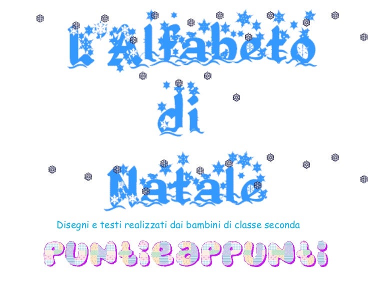 Disegni Di Natale Video.L Alfabeto Di Natale