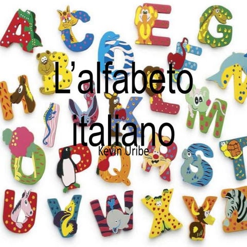 L’alfabeto italiano