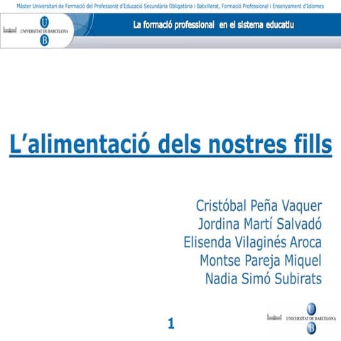 FP en el SE_L'ALIMENTACIÓ DELS NOSTRES FILLS_nadia simó subirats