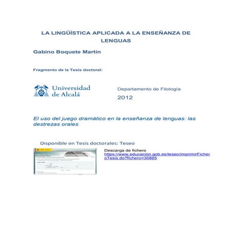 La Lingüística aplicada a la enseñanza de las lenguas