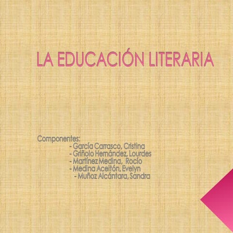 La educación literaria