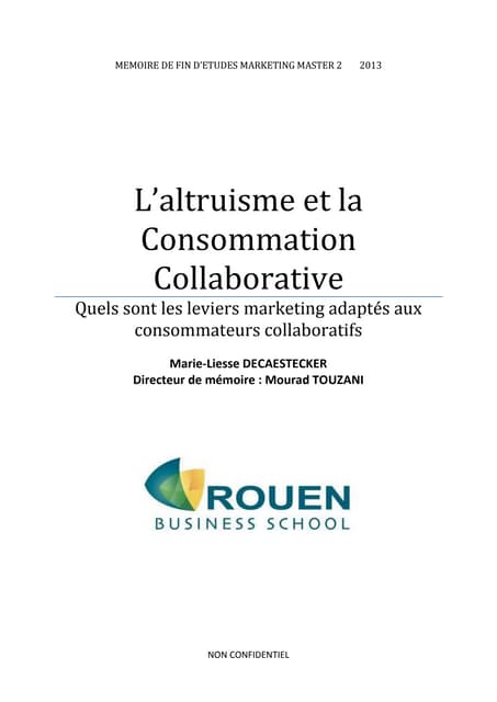 L'altruisme et la consommation coll...