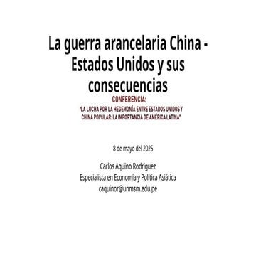 la lucha por la hegemonia: la guerra arancelaria china eeuu y sus consecuencias