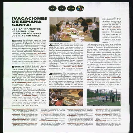 Campus de Semana Santa en la La Luna de Matrópoli