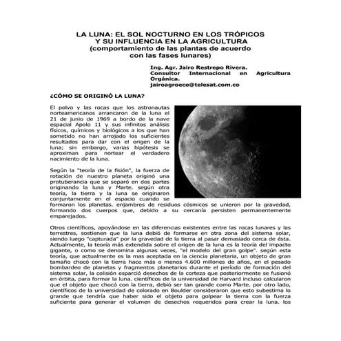 La luna y la agricultura (restrepo)
