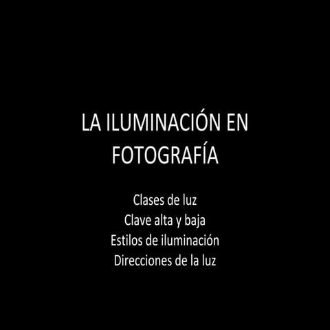 La luz en la fotografía