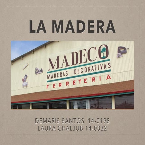LA MADERA & VISITA A MADECO