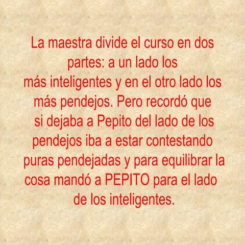 pepito y la maestra | PPT