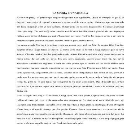 La magia d'una rialla